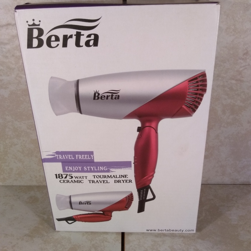 Berta 1875 Tourmaline Ceramic Travel Dryer